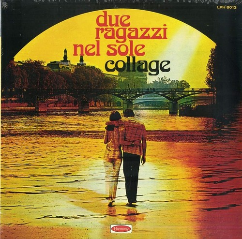 Collage due ragazzi nel - -, sole